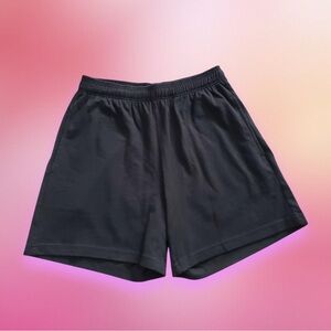Reformation Women’s Black Organic Cotton Knit Boyfriend Shorts Size M⭐️